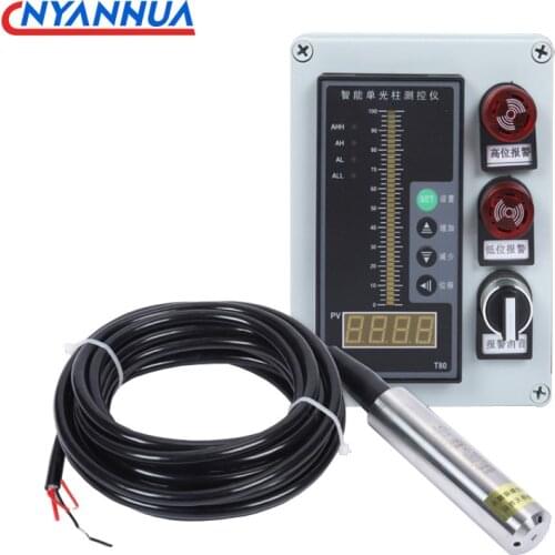 Liquid Level Sensor Integrated Liquid Level Transmitter Light Column Water Level Electronic Level Gauge 4-20MA