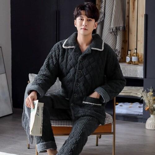 FantasticZone Men's Warm Pajamas