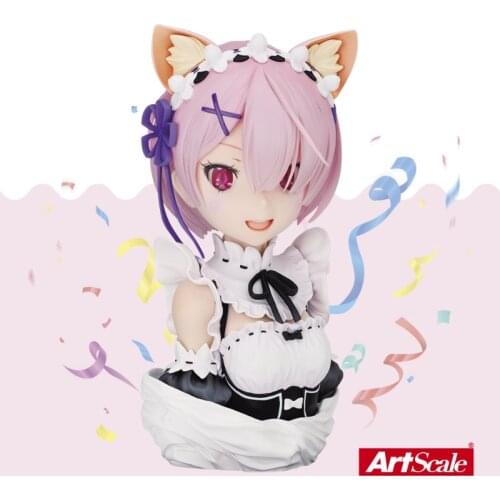 BANDAI Banpresto Ichibansho Re Zero Rem Ram Emilia Bust Anime Toys Figure