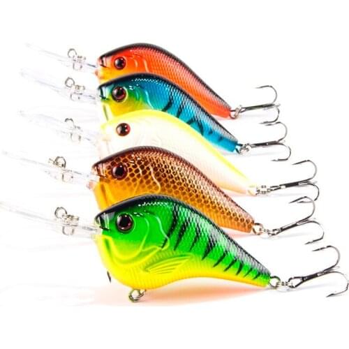 HiUmi 5pcs 11G 9.5CM Bass Fishing Lure Crankbait iscas artificiais para pesca Swimbait wobblers fishing Hard fishing tackle