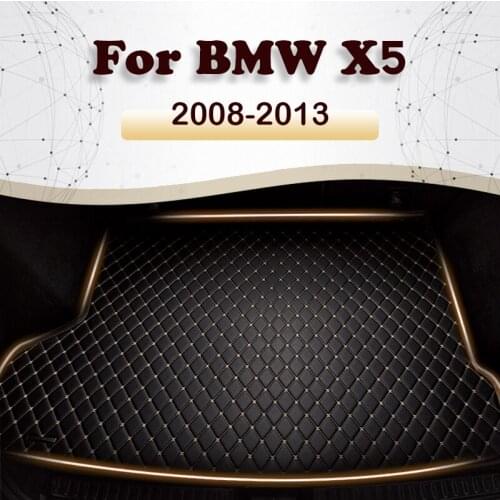 Car trunk mat for BMW X5 E70 Five seats 2008 2009 2010 2011 2012 2013 Cargo Liner Carpet Interior Parts Accessories Cover