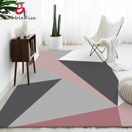 Bubble Kiss Carpets For Living Room Fashion Pink Rugs Geometric Pattern Rug Modern Home Decor Floor Mat Lounge Customized Carpet