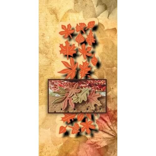 Mmao Crafts Metal Steel Cutting Dies New Maple leaf decoration Stencil For DIY Scrapbooking Paper/photo Cards Embossing Dies