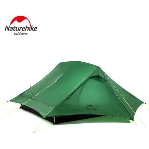 Naturehike Ultralight Camping Tent 2 Person Waterproof Windproof 20D Nylon Tents For Outdoor Hiking Only 1.4kg With Free Mat