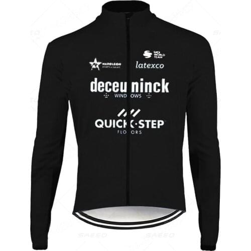 New Spain 2021 Team Spring Ropa Ciclismo Hombre Long-sleeve Breathable Cycling Jersey Set Men Bike Clothes QUICKSTEP Maillot