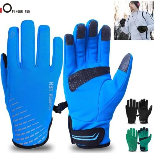 New Upgraded Fluff Warm Winter Gloves Waterproof Touchscreen Anti Slip for Men Women Running Cycling Football Skiing