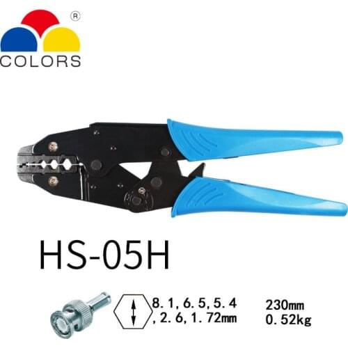 RG58 RG59 RG6 coaxial cable crimping tool also can use for crimp BNC SMA connectors high quality coaxial crimper