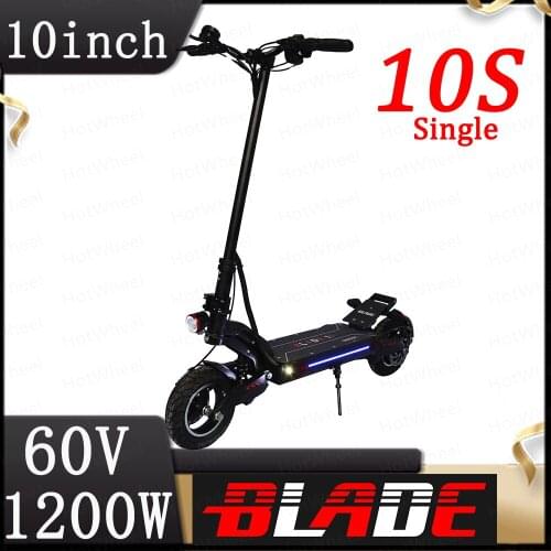 Blade 10S Electric Scooter 60V Single Motor 1200W Top Speed 57km/h 10*3 inch Wide Tire E-scooter Blade10 Single Skateboard