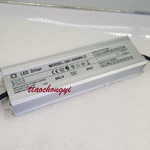 200W High Power LED Light Led Driver Power Supply Waterproof 85-277V TS