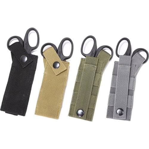 Tactical Molle Pouch for Medical Fire Shear Scissor EDC Flashlight Knife Tool Attach Bag Paramedic Emergent First Aid EMT Holder