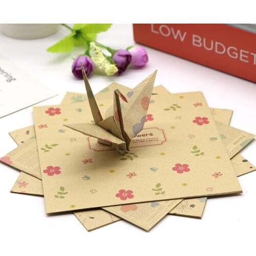 Vintage flower origami paper 14.5x14.5cm,72sheets kids craft scrapbooking paper decorative floral papers