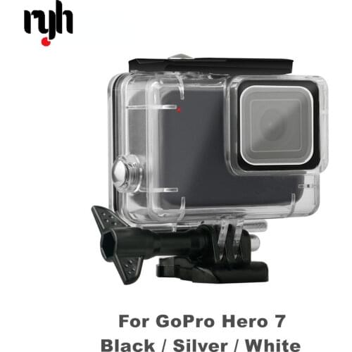 GloryStar 45M Underwater Waterproof Case for GoPro Hero 7 Black Silver White Camera Protection Housing Case Diving Accessories