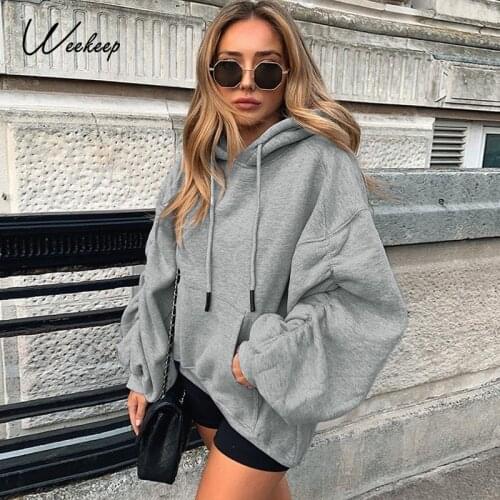 Женские осенние толстовки WEEKEEP China At AliExpress