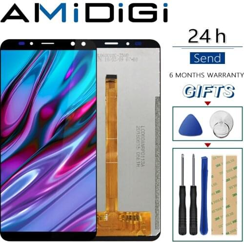 For Oukitel K6 LCD Display+Touch Screen Screen Digitizer Assembly Repair Parts+Tools +Adhesive LCD Glass Panel For oukitel k6