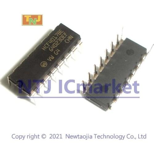 10 PCS HCF4017BE DIP-16 HCF4017 DECADE COUNTER WITH 10 DECODED OUTPUTS