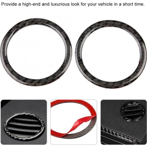 2pcs Air Condition Vent Outlet Ring Decoration Trim Cover for Mercedes-Benz C-Class W204 05-12 car accessories interior