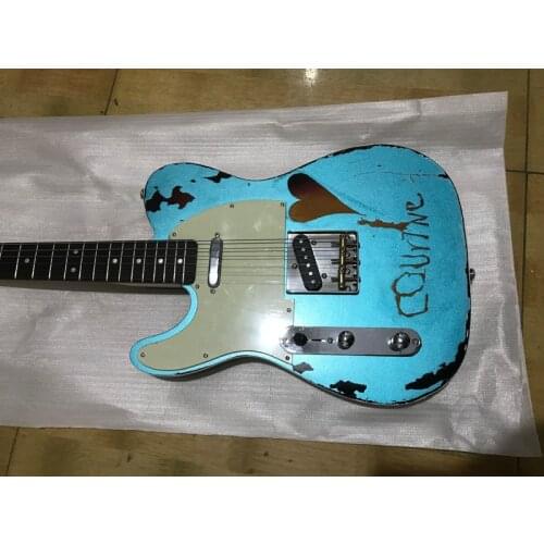 2021 high quality 6 string TL electric guitar Backhand electric guitar Real photos free delivery