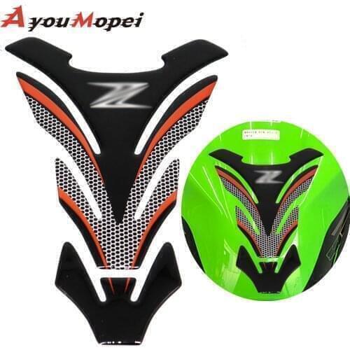 3D Motorcycle Tank Pad Protector Sticker Fish Bone Decal for Kawasaki Z900 Z800 Z750 Z650 Z300 Z250 Z125 Z1000 Z400