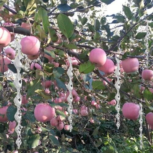 6/8Pcs Rotating Reflective Rod Bird Repeller Environmental Protection Scare Tool Bird Repellent Sticks Reflective Hanging Spiral