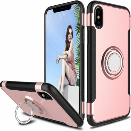 For iphone SE 2 2020 SE2 X 7 8 7+ XR Magnet Finger Ring Holder Phone Case For iPhone XS MAX XR X 8 7 6 6s Plus Armor Cases Cover