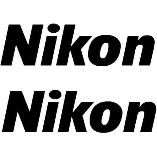 For 2Pcs 2 Nikon Camera DSLR Die Cut Vinyl Sticker Decal Car Styling