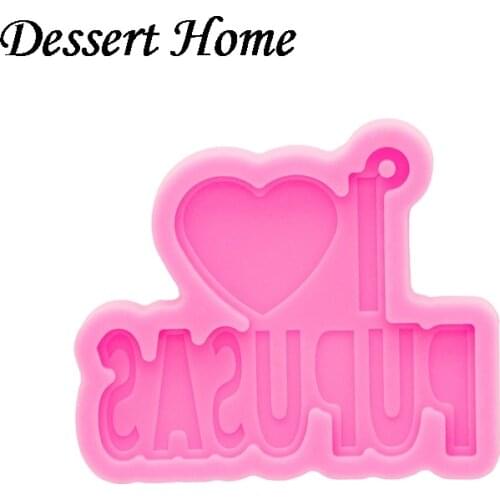 DY0991 I Love pupusas Letters Molds Sugar Craft Molds DIY Cake Moulds, Silicone Mold to Make Crafts with Epoxy