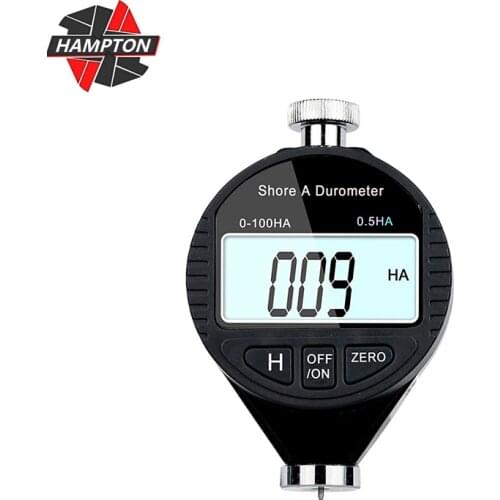 HAMPTON Hardness Tester HA 0-100HA Digital Durometer Electric LCD Display Sclerometer Measuring Tool