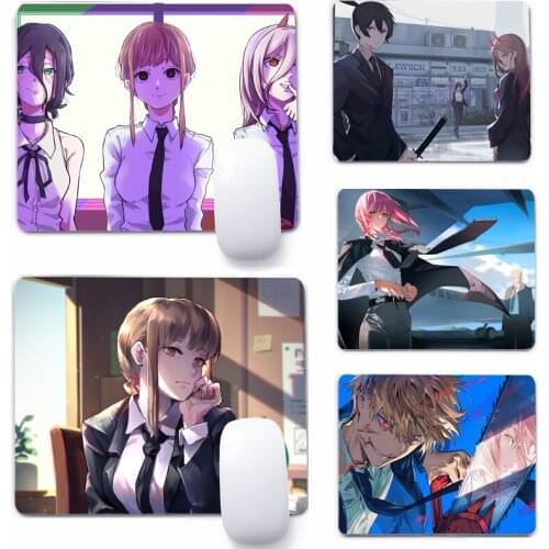 Chainsaw Man Horror Anime 22x18cm Mouse Pad Computer Small Mouse Non-slip Pad Desktop Keyboard Pad Office Mouse Mat