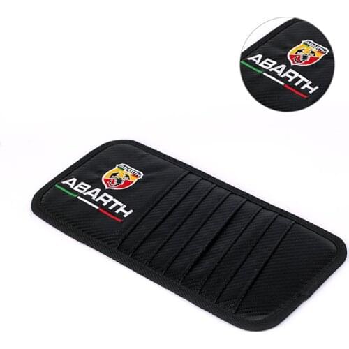 Multi-function CD Sunshade Storage Case For Abarth 595 500 695 Punto 1000 204A 124 Spider Fiat 124 131 Car Interior Decoration