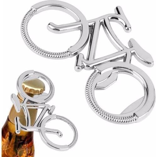 Fashion Metal Beer Bottle Opener Cute Bike Bicycle Keychain Key Rings for Lover Biker Bottle Openers Creative Gift
