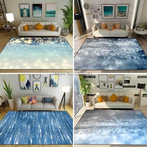 Fashion Modern Lighting Snowflake Kitchen Living Room Bedroom Bedside Carpet Floor Mat Customization
