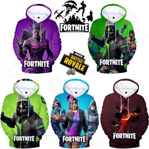 2021 Summer Men and Women Hoodie Fortnite Victory Royale Boys Childrens Game 3D Hoodie Clothing Sweatshirts Kids Hero Tops