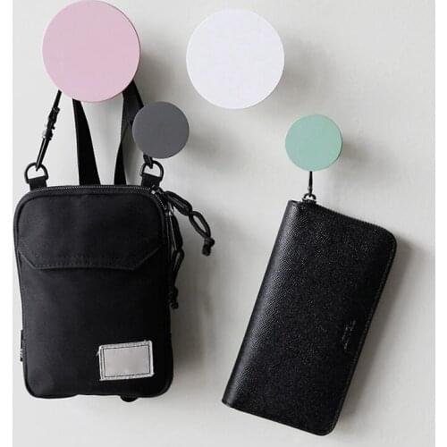 Wall Hangers Coat Hooks Bathroom Towel Hook Living Room Round Key Hook Kitchen Hallway Clothes Hooks Simple Home Decoration