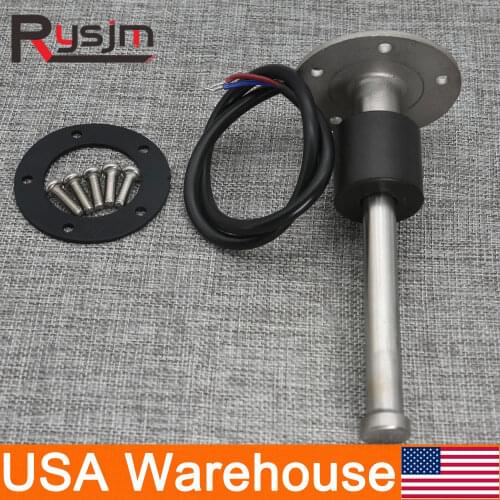 New 150/200/225/300/350mm Fuel Level Sensor Fuel Sender Unit Fit Fuel Gauges WaterLevel Meter 0-190ohm/240-33ohm US Warehouse