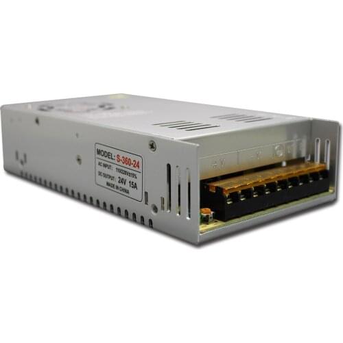 New 24V 15A 360W Switching Power Supply Driver Switching For LED Strip Light Display 110V/220V free shipping