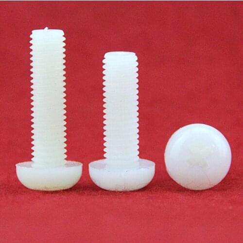 M2 M3 M4 M5 M6 Round Head Plastic Nylon Cross Screw