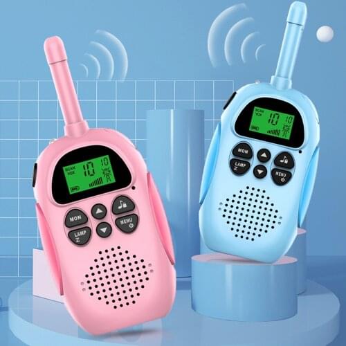 2pcs/set Children Toys Walkie Talkie Kids UHF Two Way Radio Mini Interphone Outdoor Games Best Gifts For Girs Boys Walkie-Talkie