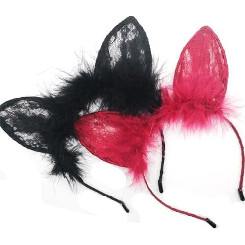 Sexy Lace Cat Ear Women Head Headbands Erotic Bdsm Toys Flirting Harness Bondage Restraints Adult Products Sex Adult Games