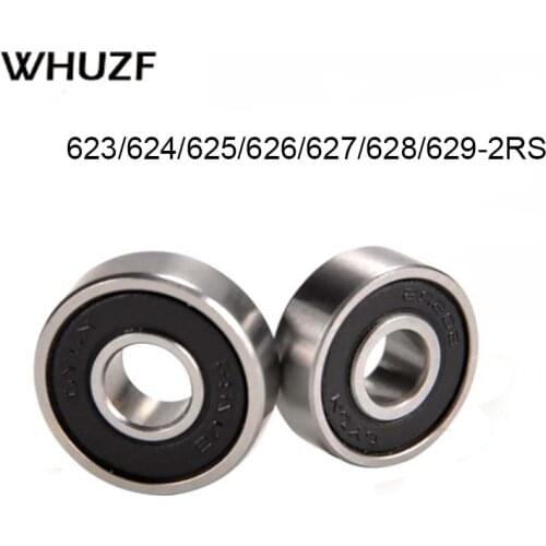 1/10pcs 623-2Rs 624-RS 625RS 626-2RS 627-2RS 628-2RS 629-2RS RS 2RS Rubber Sealed Deep Groove Ball Bearing Miniature Bearings