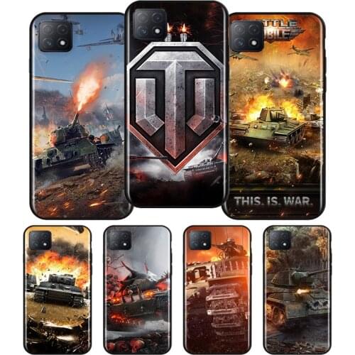 World Of Tanks Silicone For OPPO AX7 A1K A94 A93 A92S A73 A72 A53S A52 A32 A31 A12E A11X A9 A5 2020 Soft Phone Case