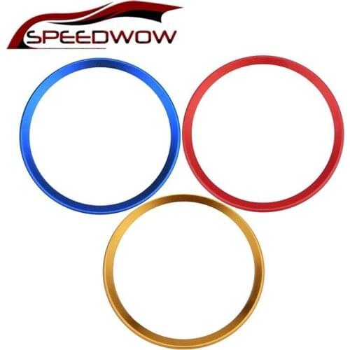 SPEEDWOW Aluminum Alloy Steering Wheel Center Decoration Cover Trim Auto Interior JDM For Audi A1 A3 S3 A4 A5 S5 A7 Gold