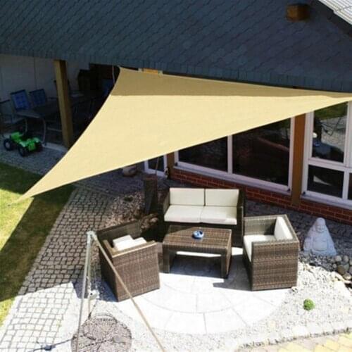 Triangle Sun Shelter Waterproof Outdoor Canopy Garden Patio Pool Shade Sail Awning Camping Shade Cloth