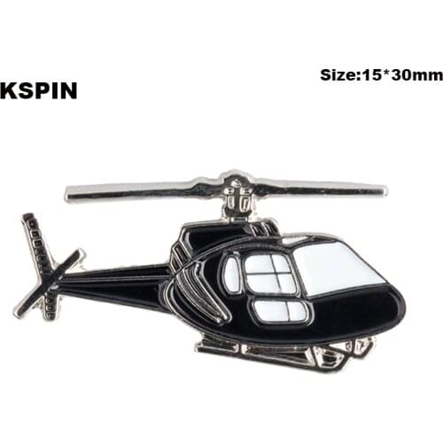 Helicopter Plane Rozet Metal Chapas Metalicas Pins Icon Backpack Brooch for Women/Men XY0071