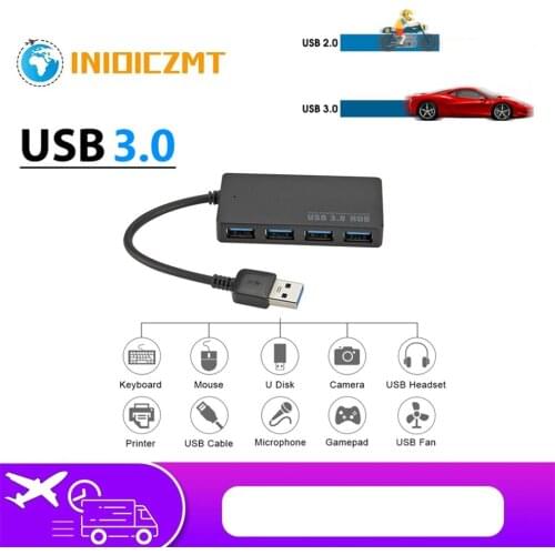 INIOICZMT High Speed USB 3.0 HUB Multi USB Splitter 4 Ports Expander Multiple USB Expander Computer Accessories For Laptop PC
