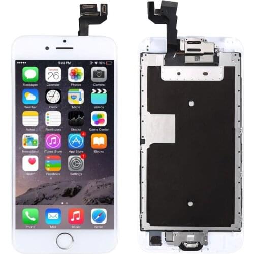 Framed LCD Assembly Home Button Front Camera Earpiece For IPhone 6S 4.7 Mobile Phone LCD Screens Accessories Mobile Phone Parts