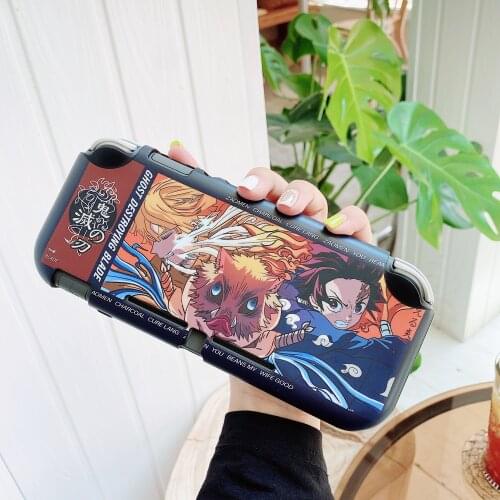 Anime Demon Slayer Kamado Tanjirou Handheld Game Console Soft Protective Case For Nintendo Switch Lite Cover
