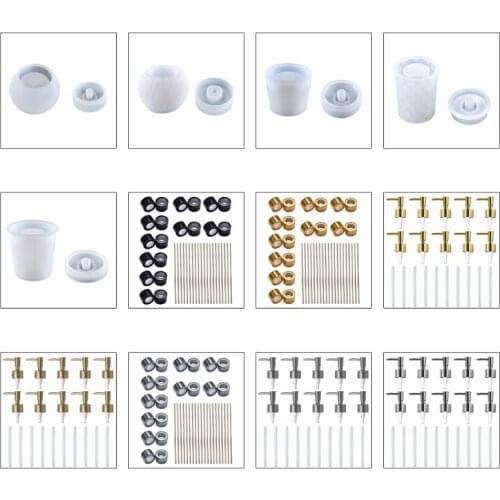 Cosmetic Perfume Bottle Epoxy Resin Mold Storage Box Ornaments Silicone Mould DIY Crafts Jewelry Soap Plaster Casting Tool T84A