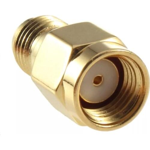 1pc RP- SMA Male Plug To RP-SMA Female Conenctor male pin RF Coax Adapter Modem convertor Straight goldplated NEW wholesale