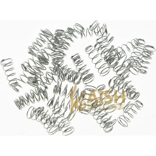 50x Chrome Single Coil Pickup Spring Guitar Bridge Saddle Springs for ST