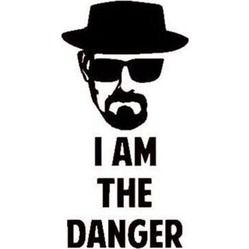 9CM*18CM Personalized Fashion I Am The Danger Funny Vinyl Window Stickers C5-0533